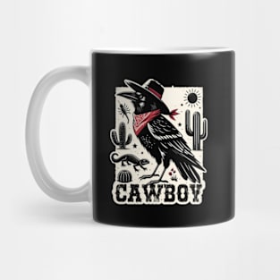 Cawboy Funny Crow Cowboy Mug